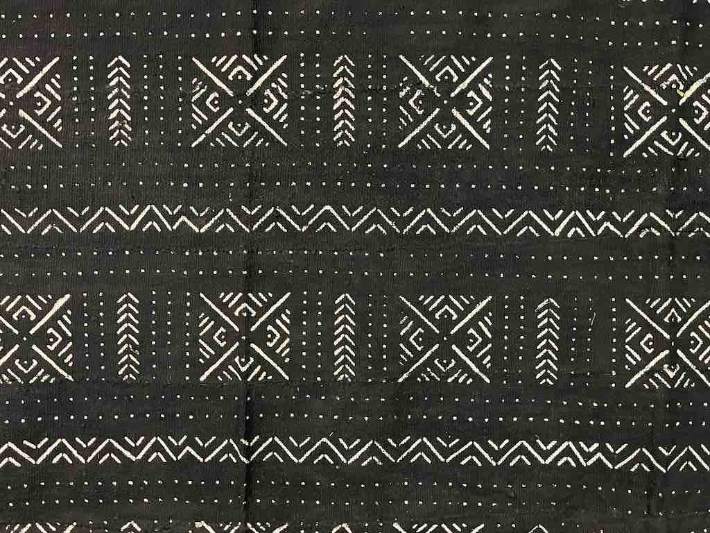 Contemporary Batik Mudcloth Mali African Textile | 63" x 42"