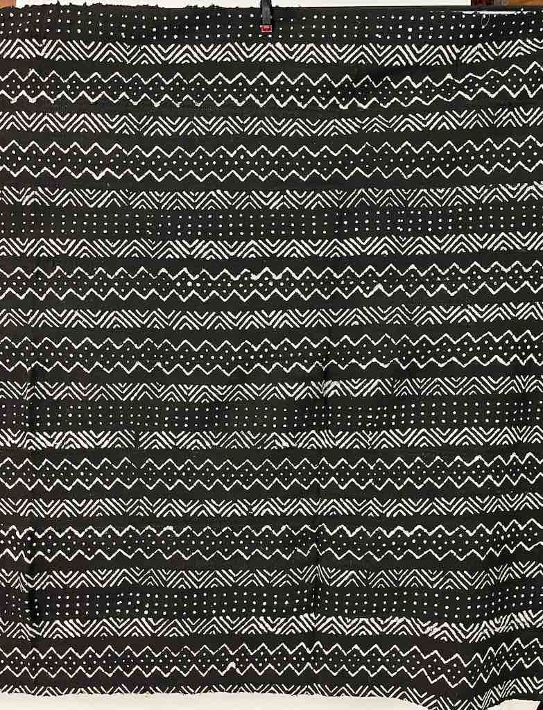 Contemporary Batik Mudcloth Mali African Textile | 65" x 39"
