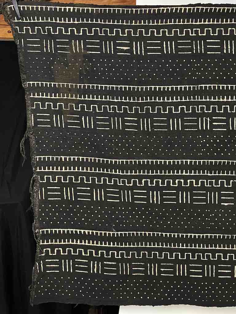 Contemporary Batik Mudcloth Mali African Textile | 63" x 41"