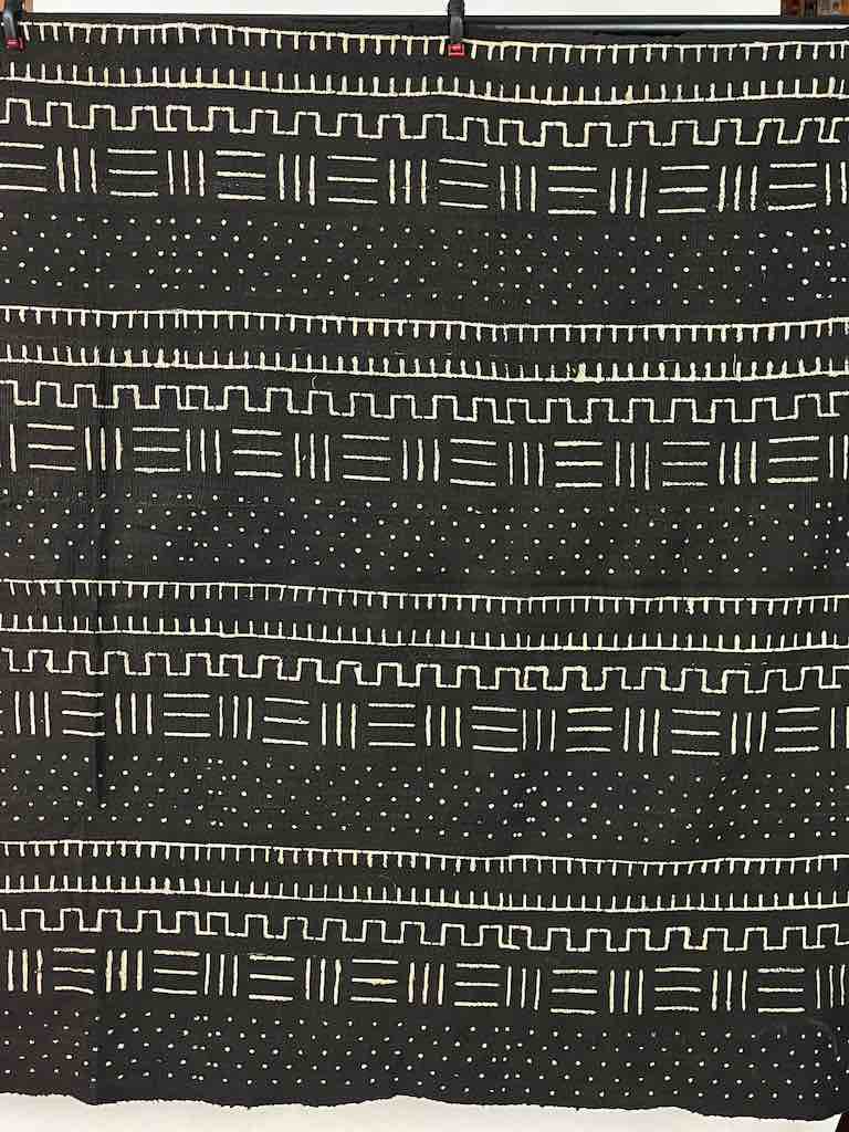 Contemporary Batik Mudcloth Mali African Textile | 63" x 41"