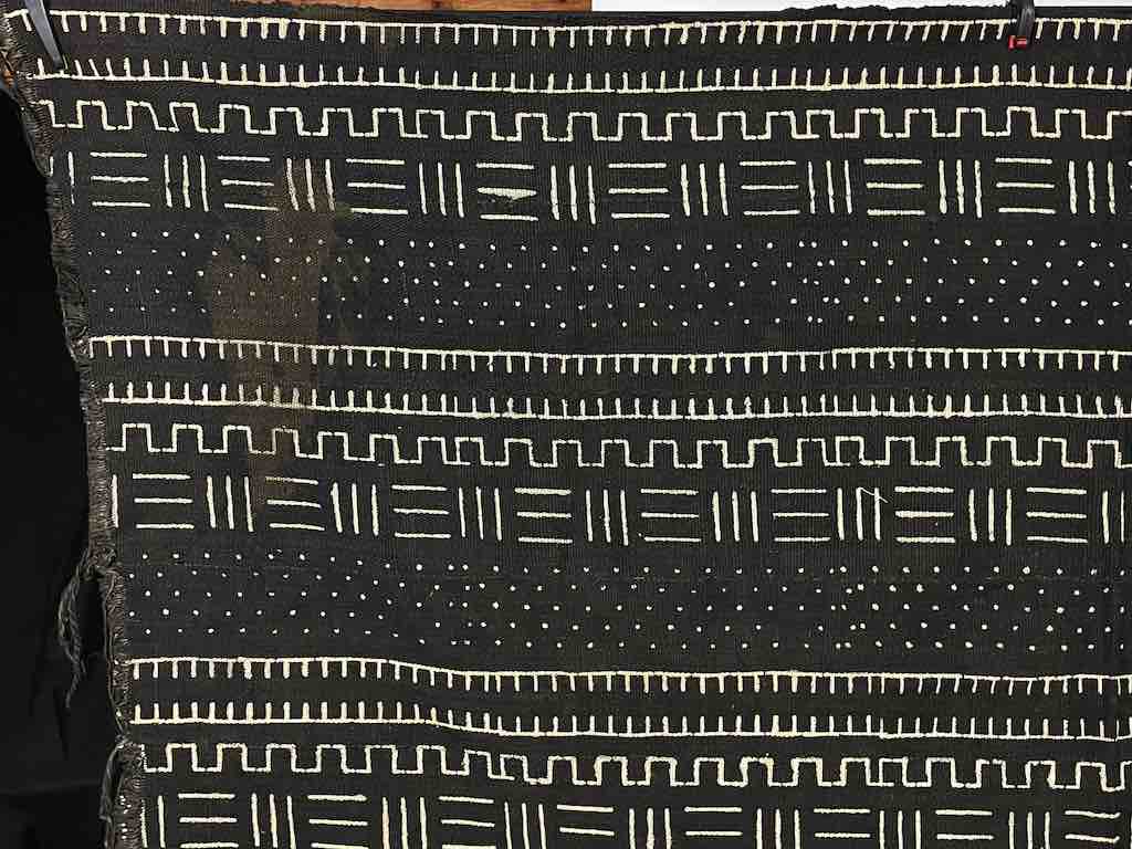 Contemporary Batik Mudcloth Mali African Textile | 63" x 41"