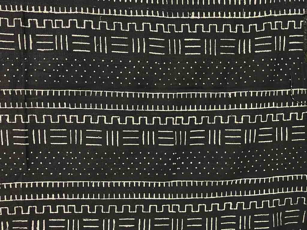 Contemporary Batik Mudcloth Mali African Textile | 63" x 41"