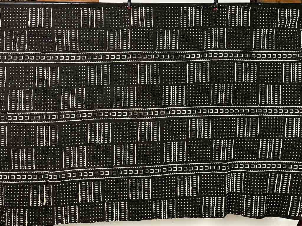 Contemporary Batik Mudcloth Mali African Textile | 60" x 41"