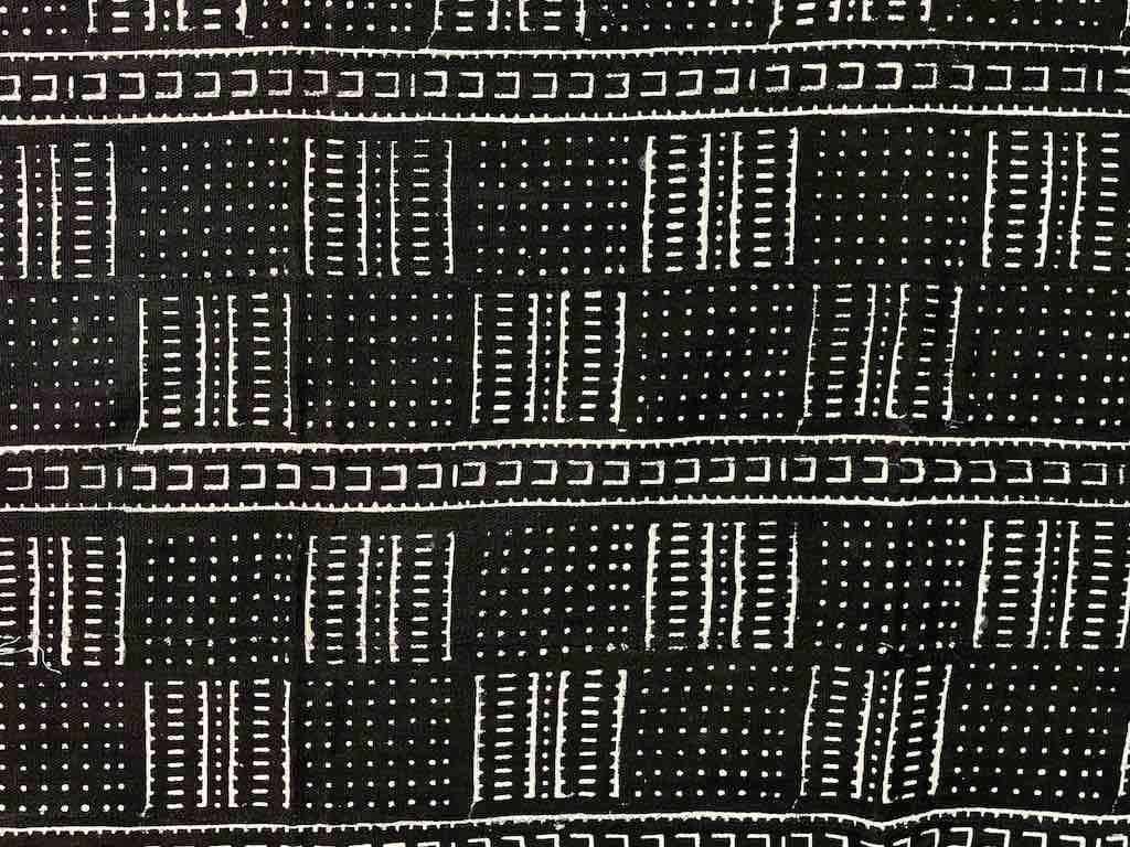 Contemporary Batik Mudcloth Mali African Textile | 60" x 41"