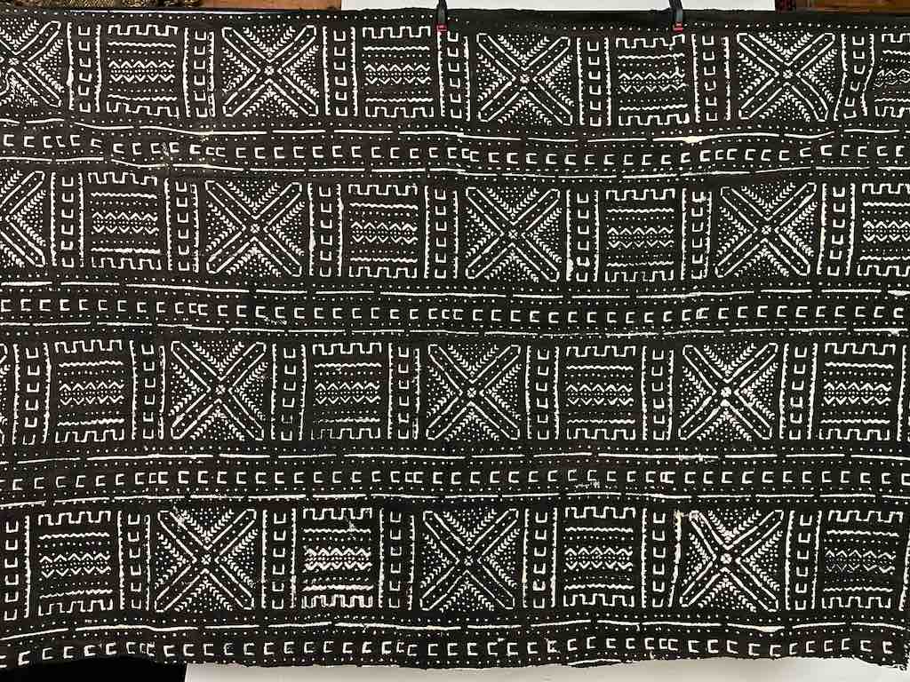 Contemporary Batik Mudcloth Mali African Textile | 60" x 40"