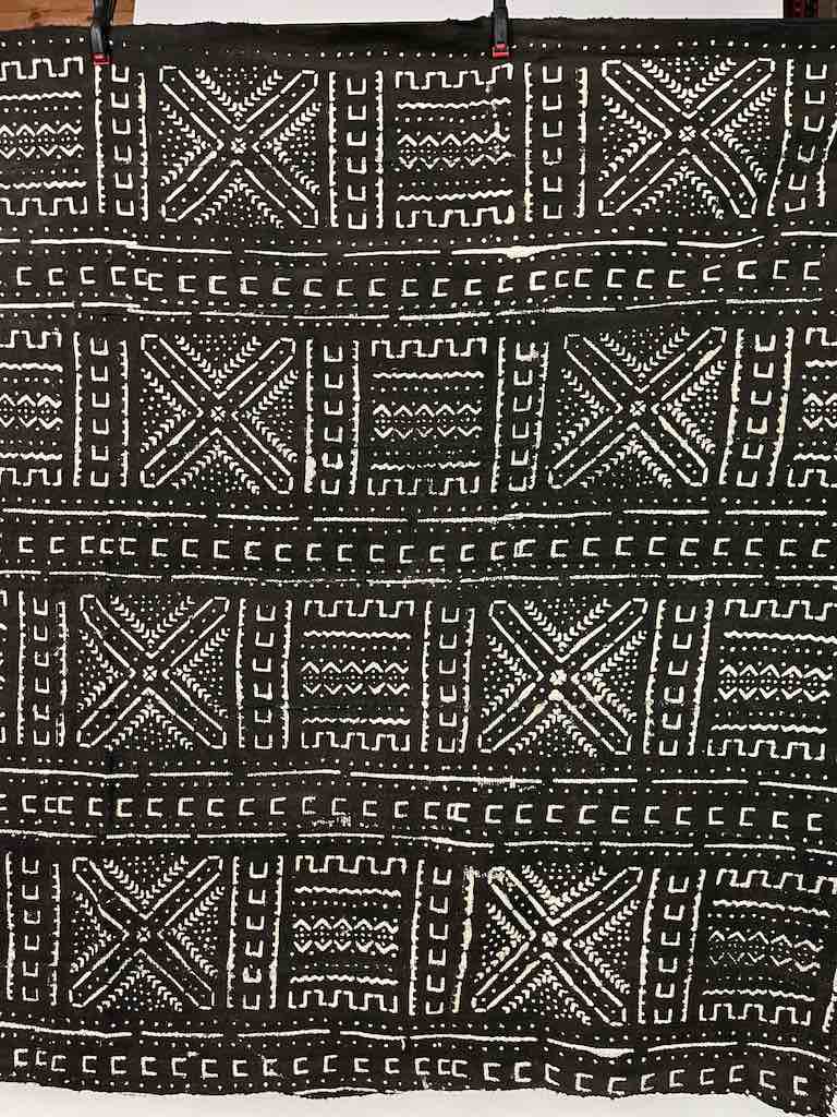 Contemporary Batik Mudcloth Mali African Textile | 60" x 40"
