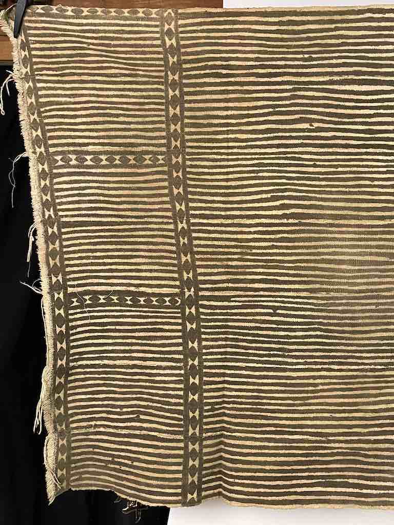 Vintage Traditional Bogolan Mudcloth Mali African Textile | 56 x 34"