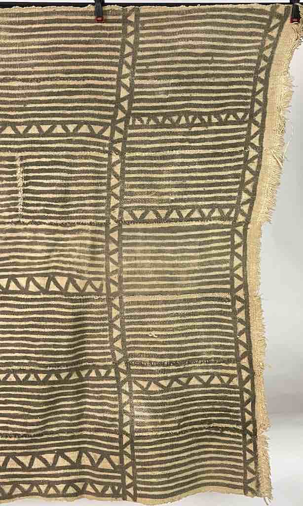 Vintage Traditional Bogolan Mudcloth Mali African Textile | 50 x 35"