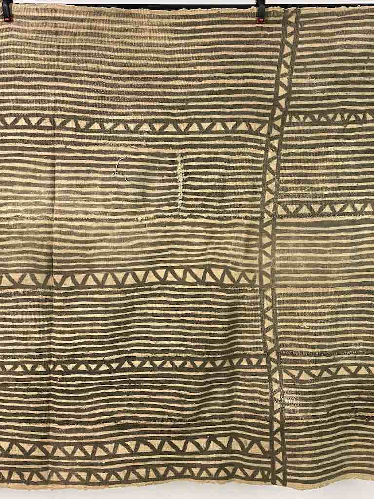 Vintage Traditional Bogolan Mudcloth Mali African Textile | 50 x 35"