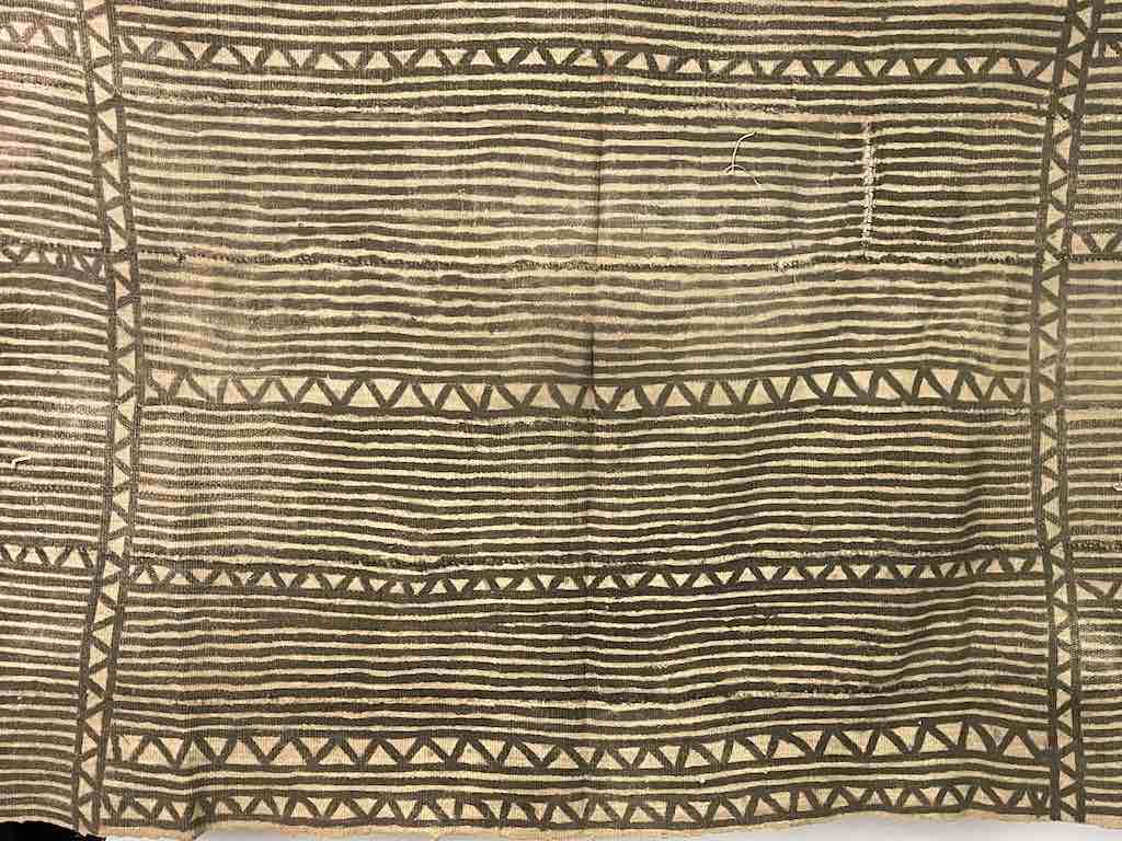 Vintage Traditional Bogolan Mudcloth Mali African Textile | 50 x 35"