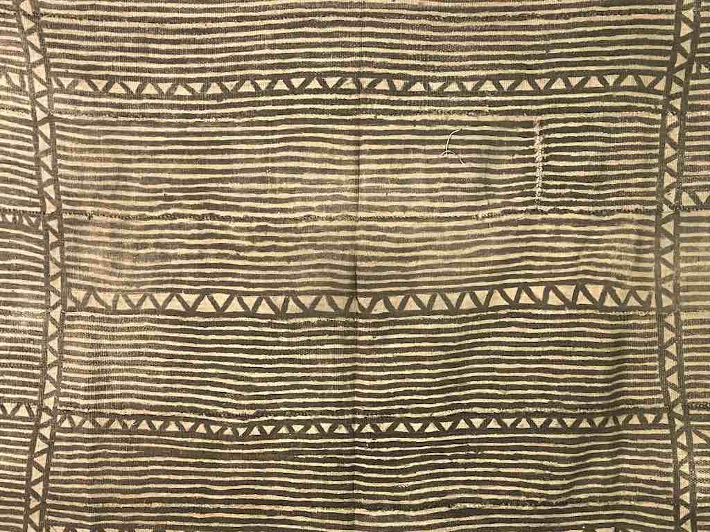 Vintage Traditional Bogolan Mudcloth Mali African Textile | 50 x 35"