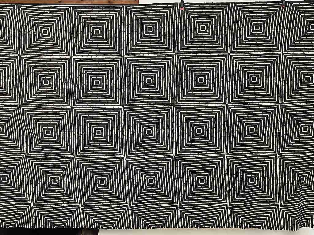 Contemporary Batik Mudcloth Mali African Textile | 72 x 44"