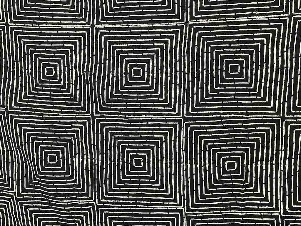 Contemporary Batik Mudcloth Mali African Textile | 72 x 44"