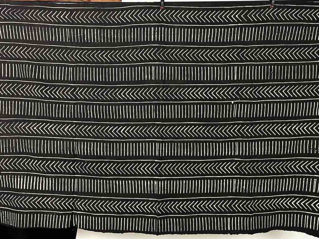 Contemporary Batik Mudcloth Mali African Textile | 59 x 41"