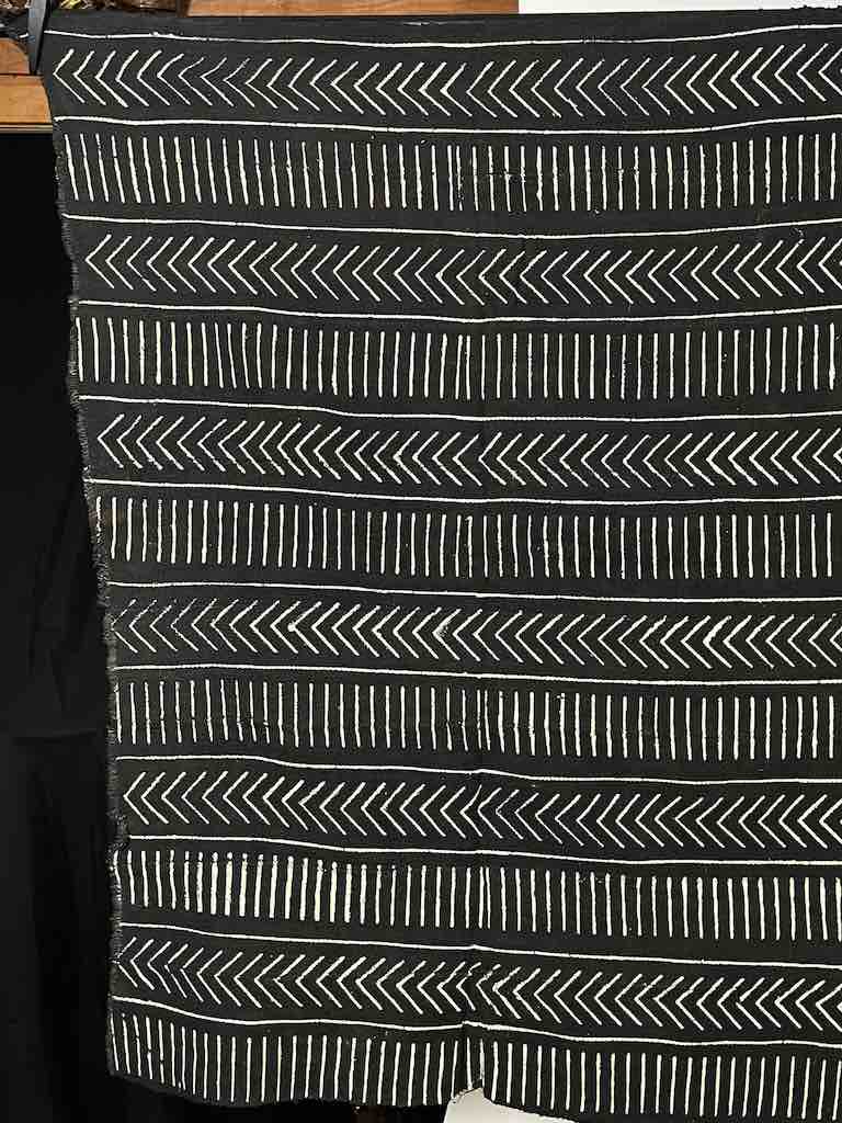 Contemporary Batik Mudcloth Mali African Textile | 59 x 41"