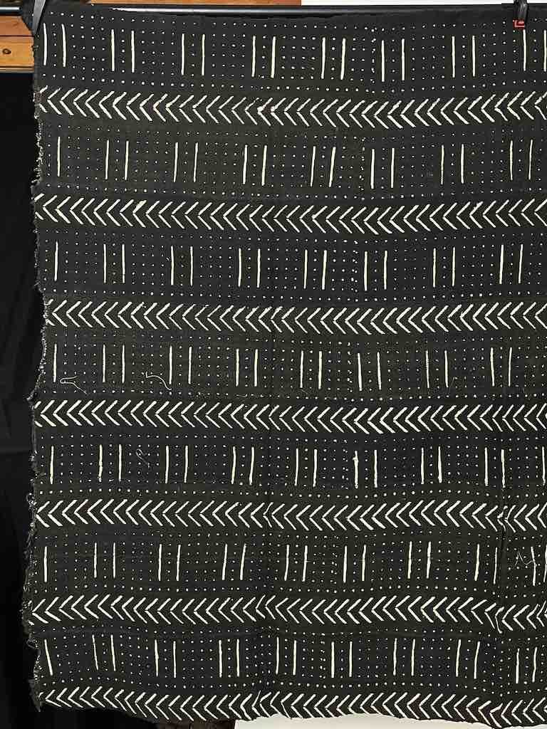 Contemporary Batik Mudcloth Mali African Textile | 59 x 43"