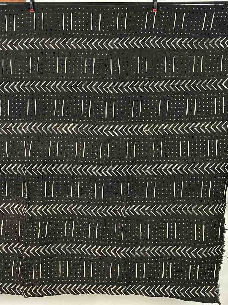Contemporary Batik Mudcloth Mali African Textile | 59 x 43"