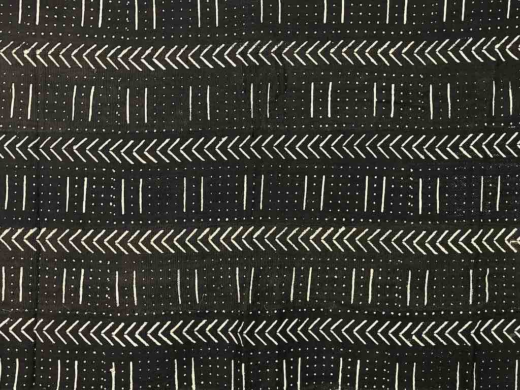 Contemporary Batik Mudcloth Mali African Textile | 59 x 43"