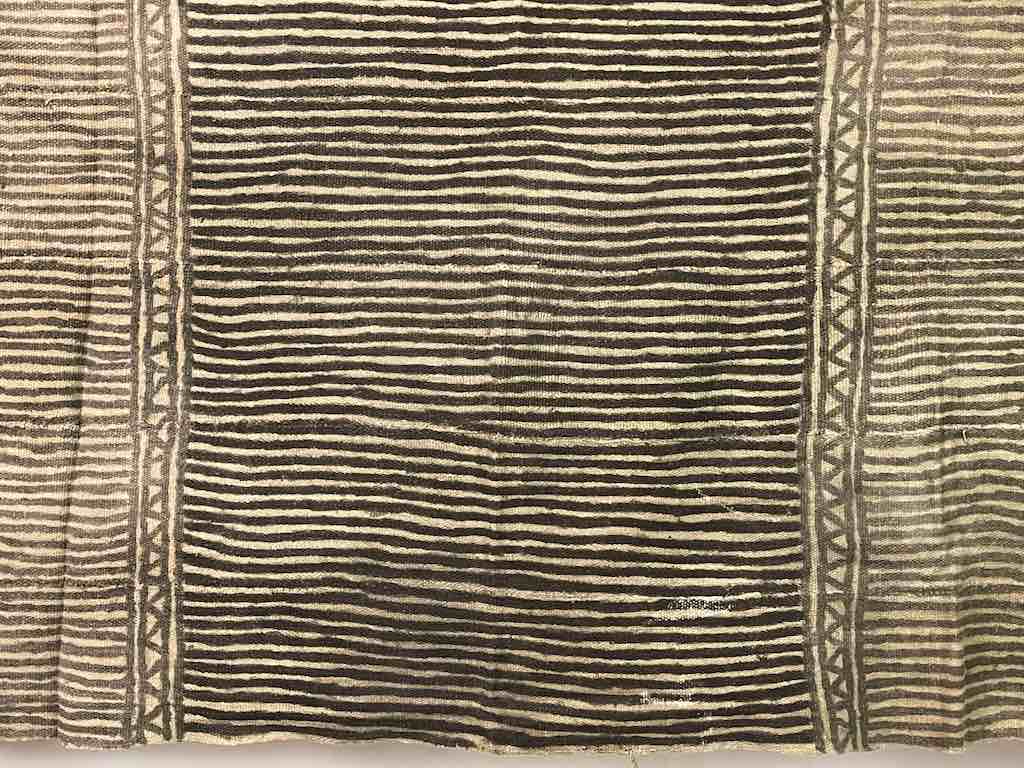 Vintage Traditional Bogolan Mudcloth Mali African Textile | 53 x 38"