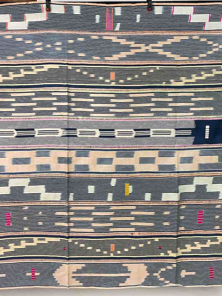 Vintage Baule African Cloth Textile "Wrapper" | 55" x 39"