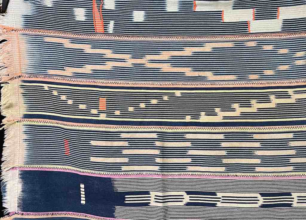 Vintage Baule African Cloth Textile "Wrapper" | 55" x 39"