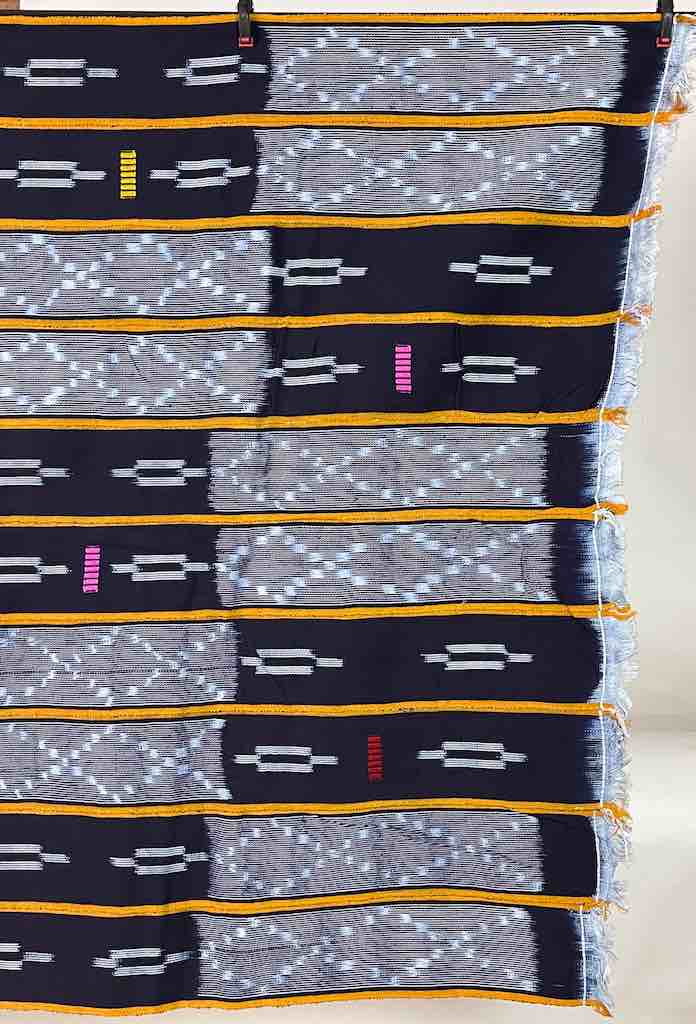 Baule African Cloth Textile "Wrapper" | 59" x 41"