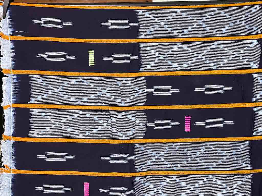 Baule African Cloth Textile "Wrapper" | 59" x 41"