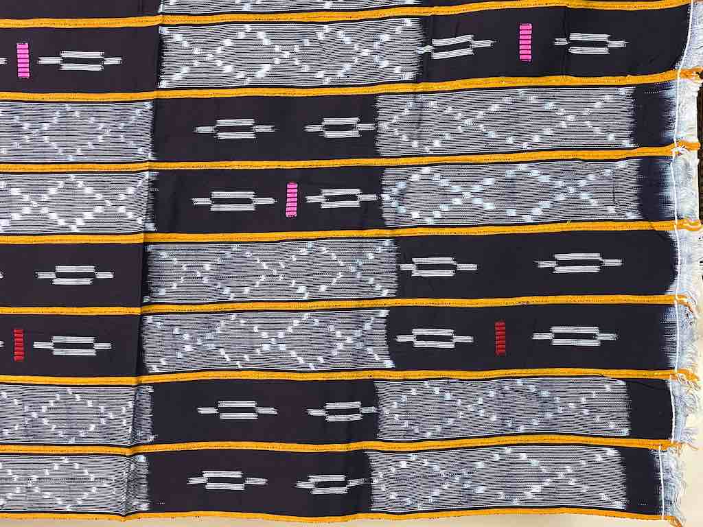 Baule African Cloth Textile "Wrapper" | 59" x 41"