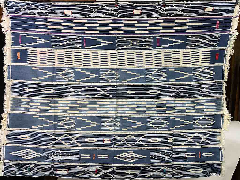 Vintage Baule African Cloth Textile "Wrapper" | 55" x 45"