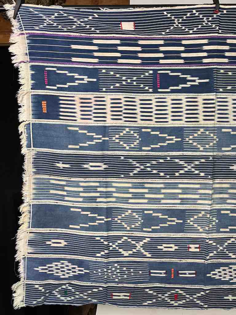 Vintage Baule African Cloth Textile "Wrapper" | 55" x 45"