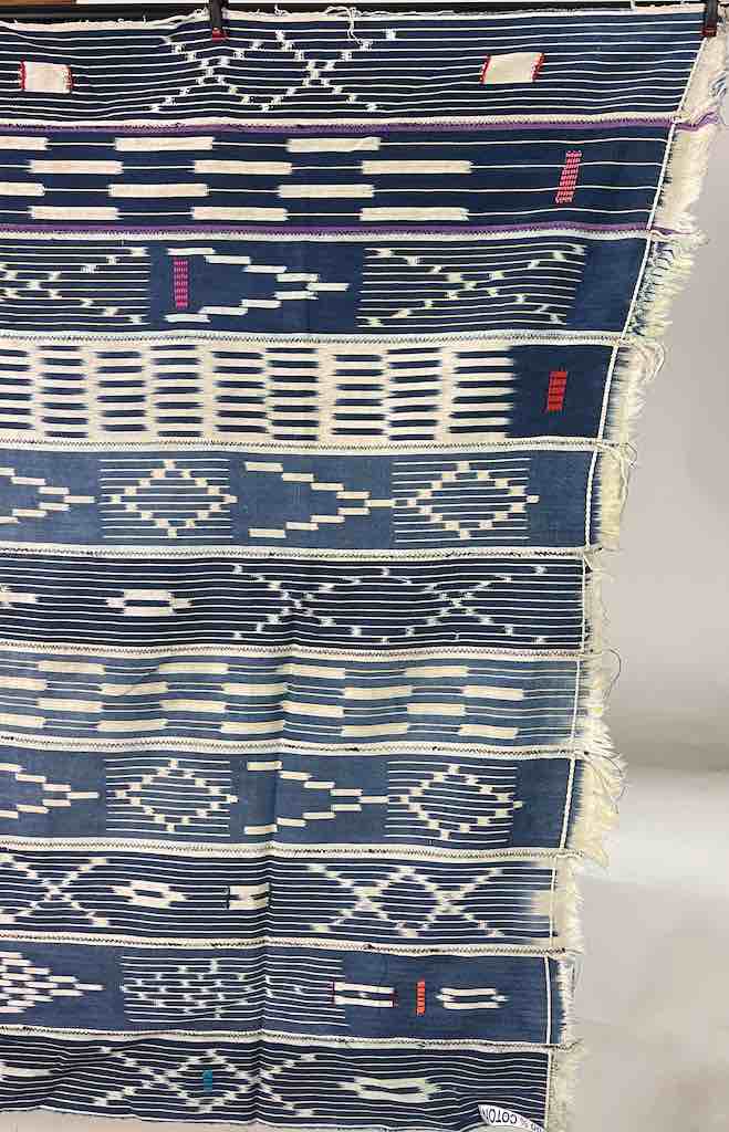 Vintage Baule African Cloth Textile "Wrapper" | 55" x 45"