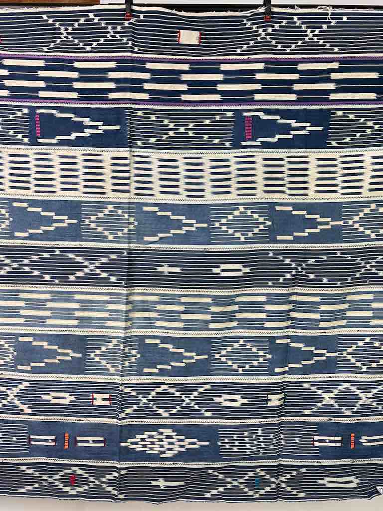 Vintage Baule African Cloth Textile "Wrapper" | 55" x 45"