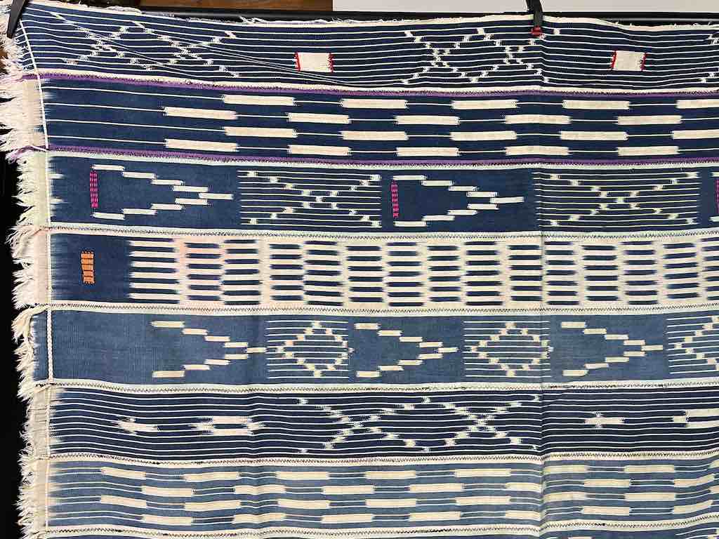 Vintage Baule African Cloth Textile "Wrapper" | 55" x 45"