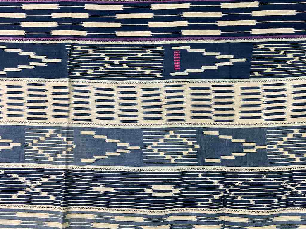Vintage Baule African Cloth Textile "Wrapper" | 55" x 45"