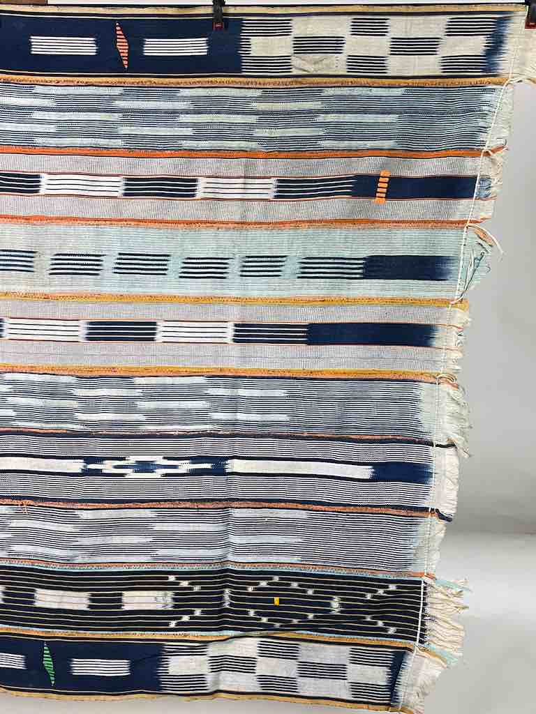 Vintage Baule African Cloth Textile "Wrapper" | 53" x 39"