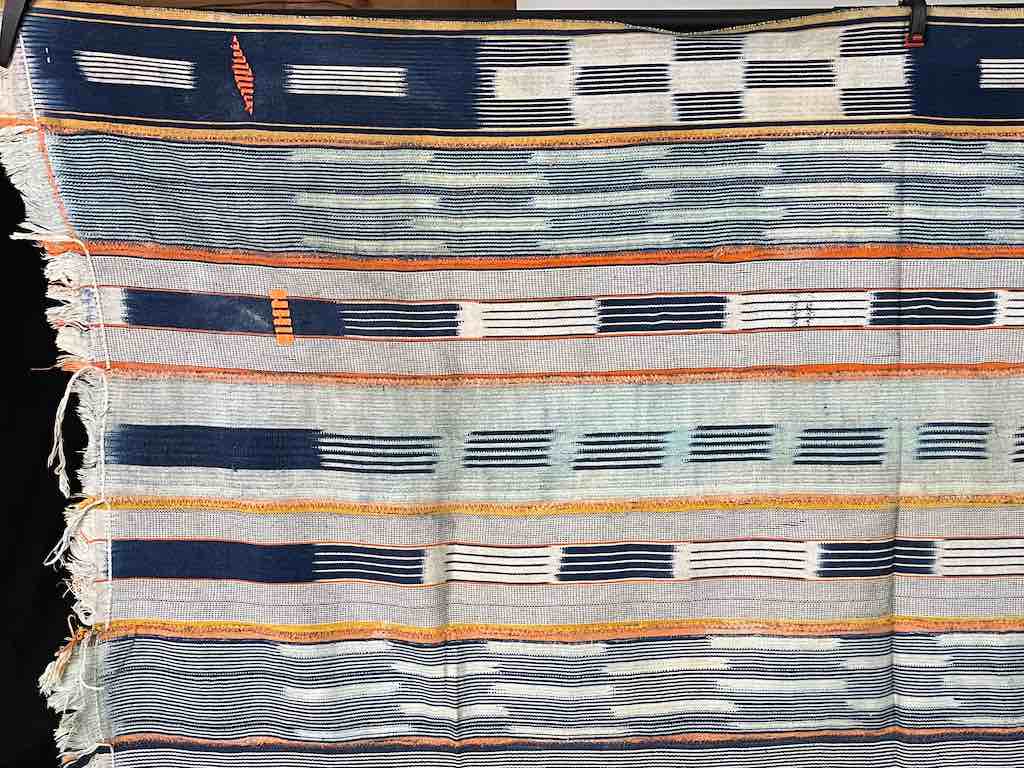Vintage Baule African Cloth Textile "Wrapper" | 53" x 39"