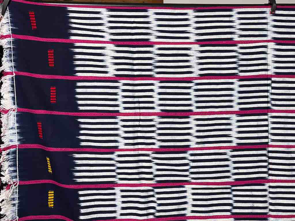 Baule African Cloth Textile "Wrapper" | 63 x 43"