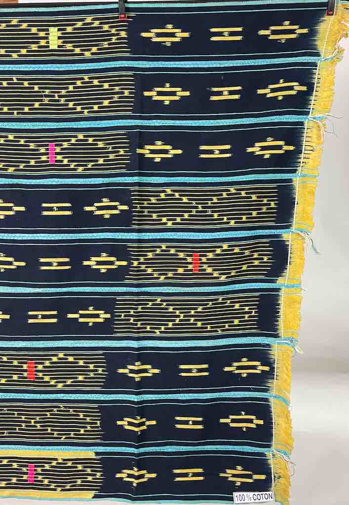 Baule African Cloth Textile "Wrapper" | 53 x 39"