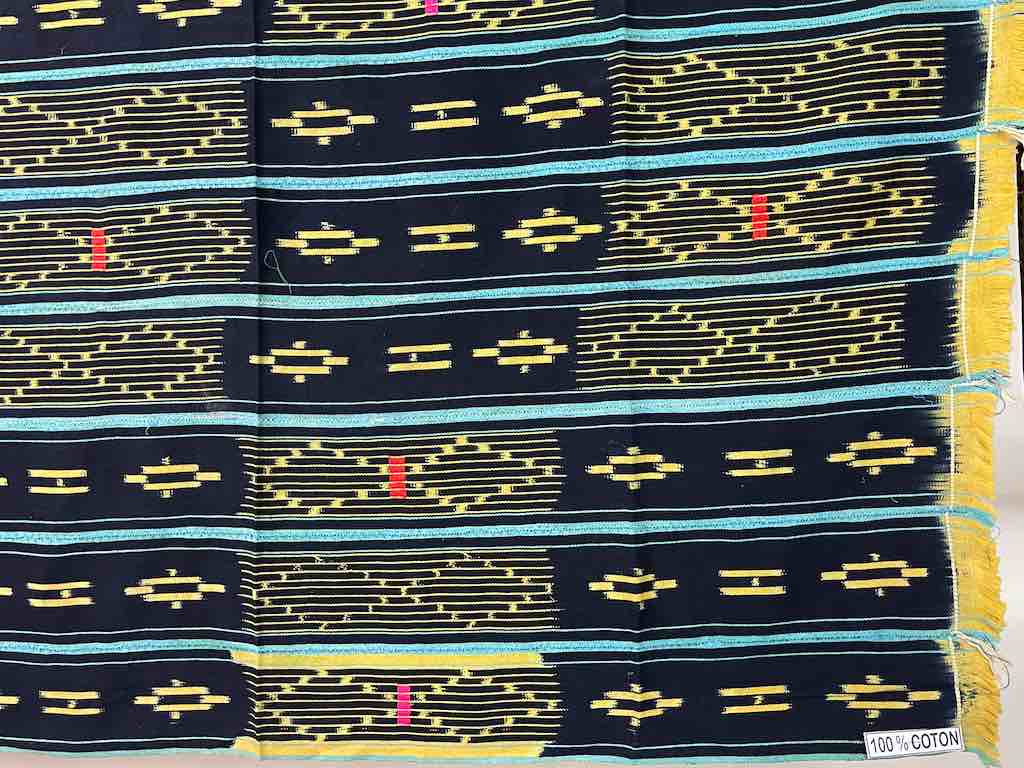 Baule African Cloth Textile "Wrapper" | 53 x 39"