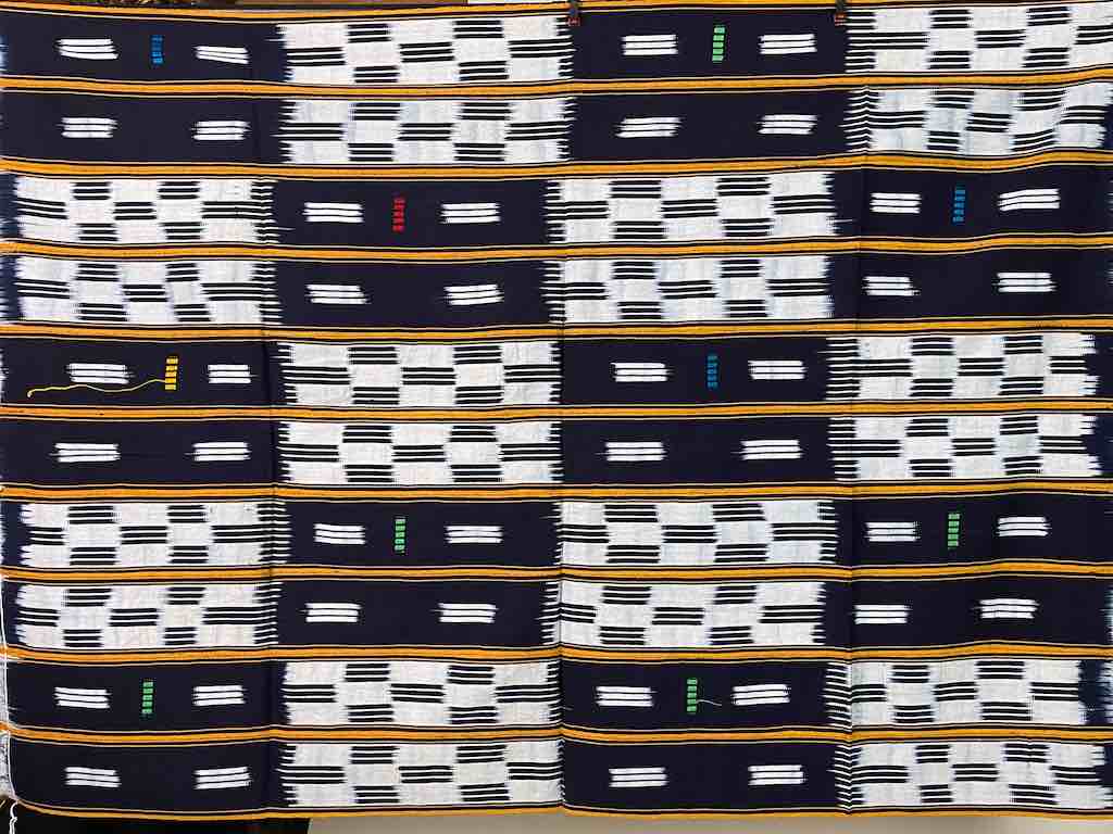 Baule African Cloth Textile "Wrapper" | 53 x 42"