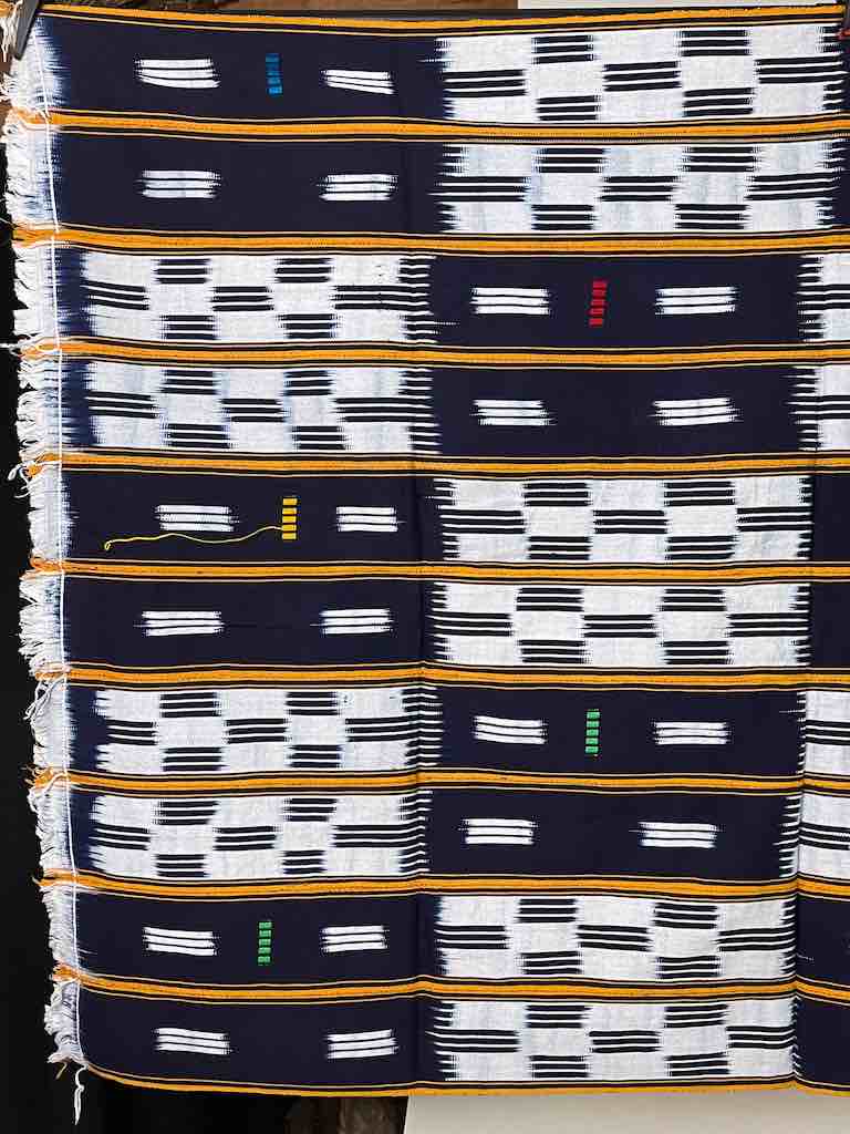 Baule African Cloth Textile "Wrapper" | 53 x 42"
