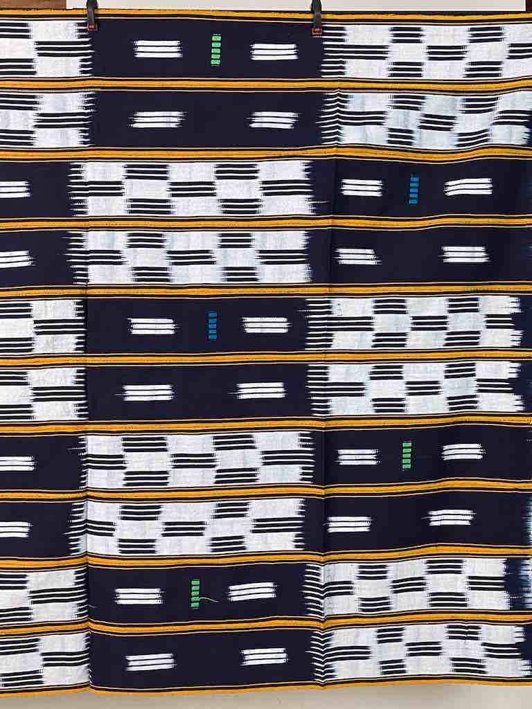 Baule African Cloth Textile "Wrapper" | 53 x 42"