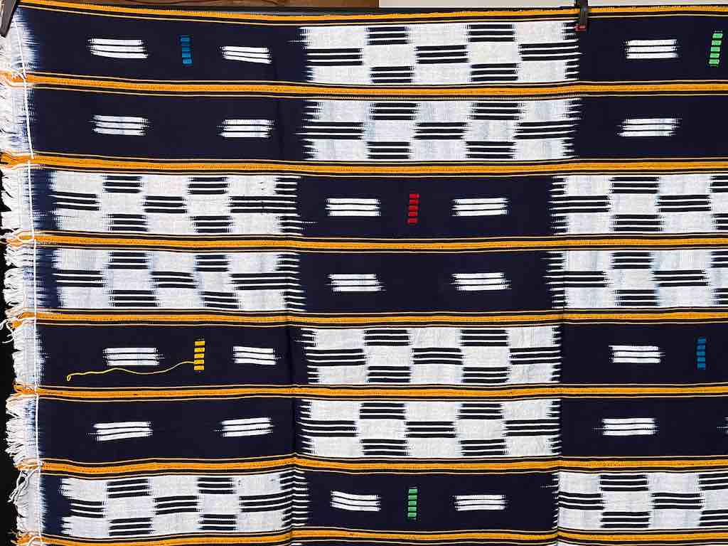 Baule African Cloth Textile "Wrapper" | 53 x 42"