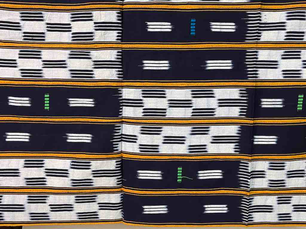 Baule African Cloth Textile "Wrapper" | 53 x 42"