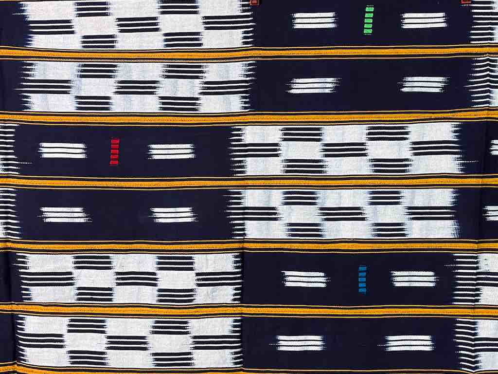Baule African Cloth Textile "Wrapper" | 53 x 42"