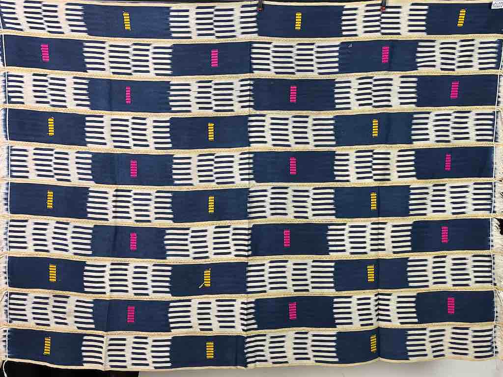 Vintage Baule African Cloth Textile "Wrapper" | 58 x 42"