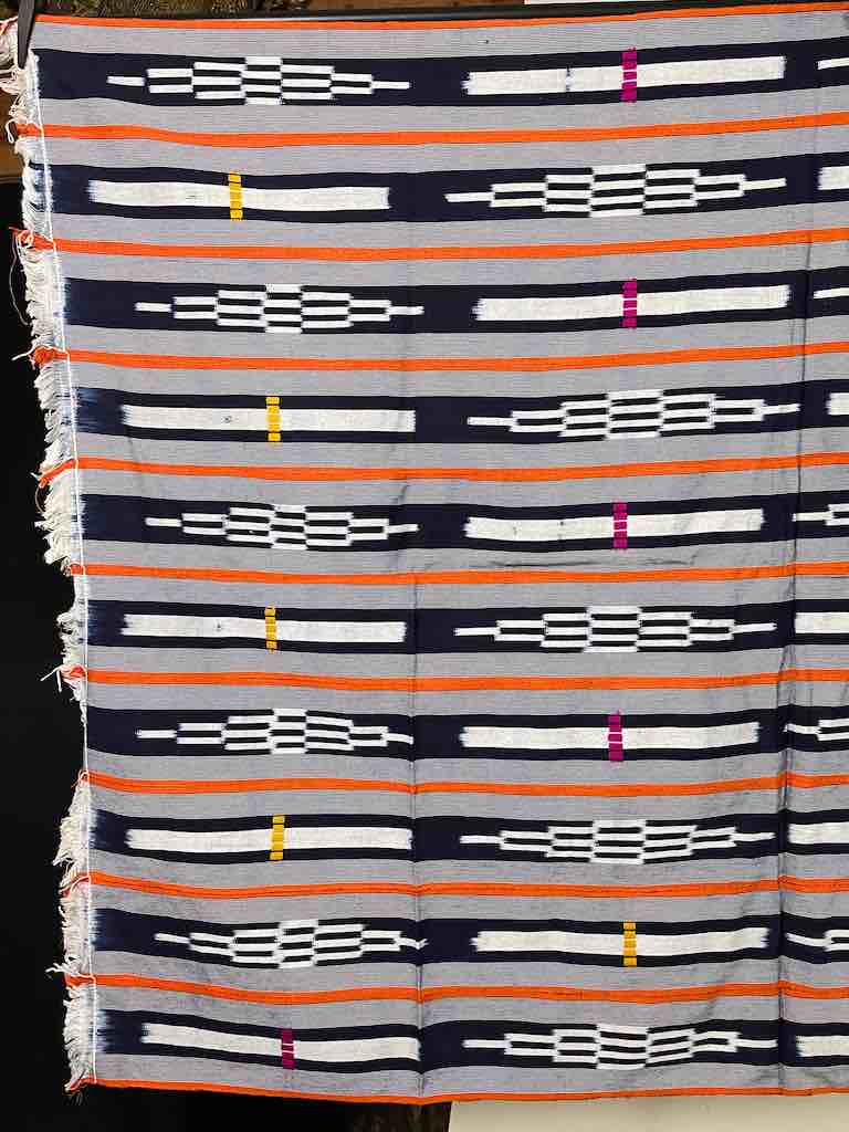 Baule African Cloth Textile "Wrapper" | 62 x 46"