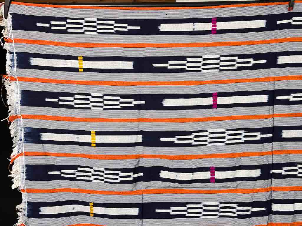 Baule African Cloth Textile "Wrapper" | 62 x 46"
