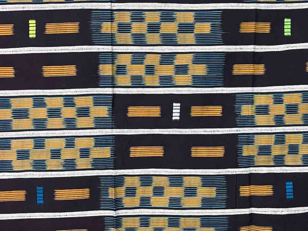 Baule African Cloth Textile "Wrapper" | 56 x 44"