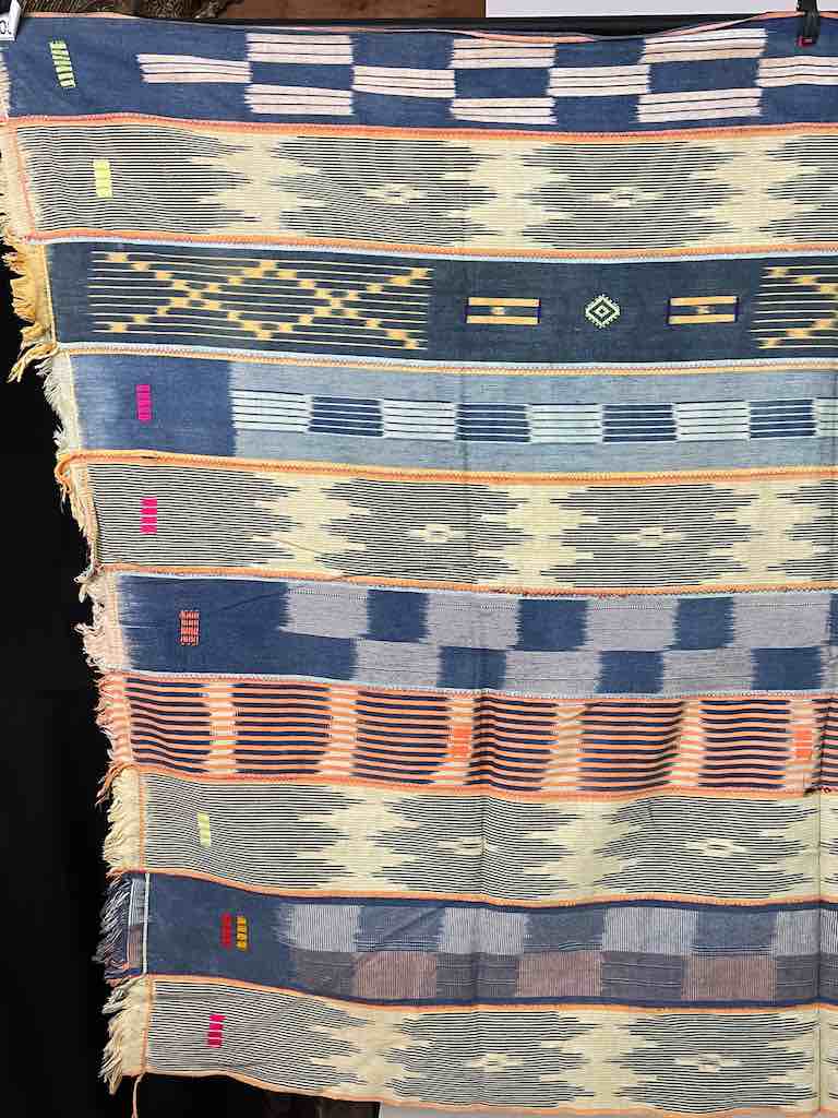 Vintage Baule African Cloth Textile "Wrapper" | 57" x 44"